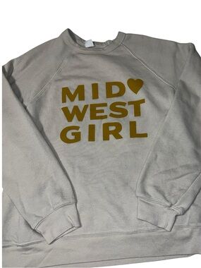 Midwest Girl Cream Graphic Sweatshirt